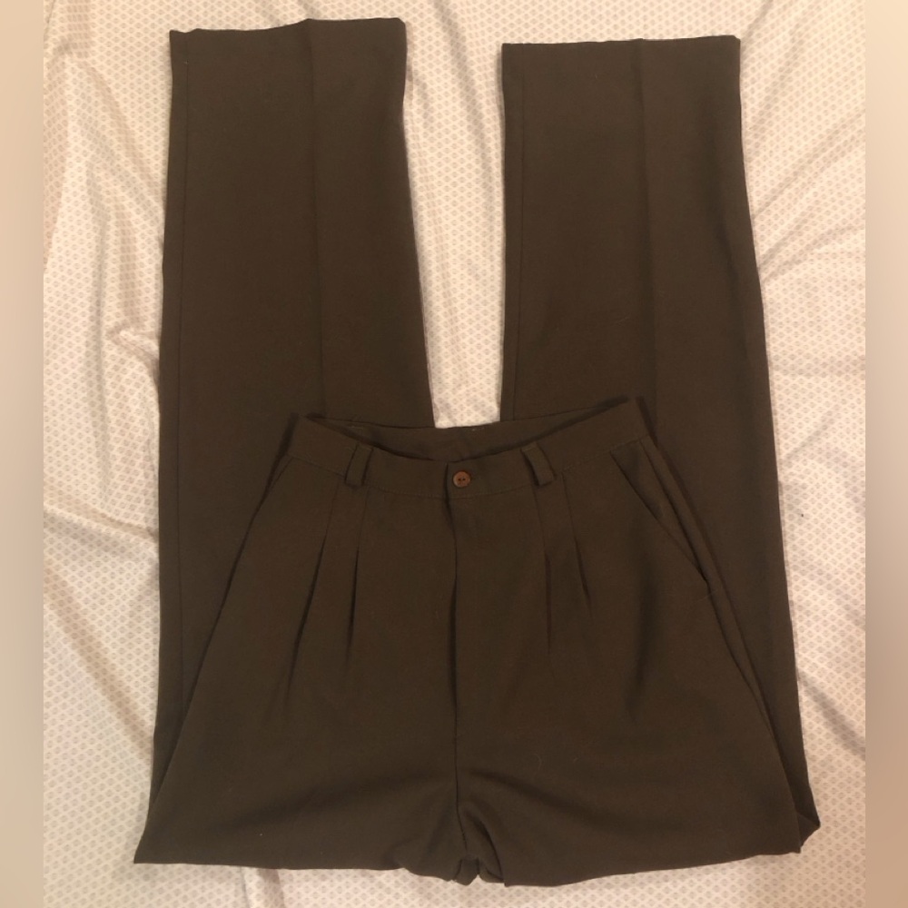 Alfred Paquette Elegant Dark Olive Women's Pants